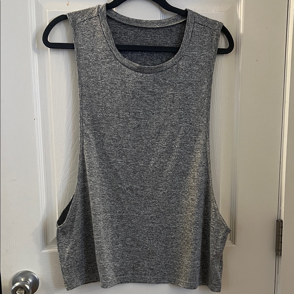 Gray Sleeveless Women's Muscle Tank